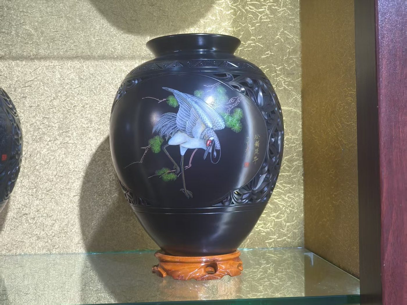 Hand-Carved Black Pottery Vases & Sets 2