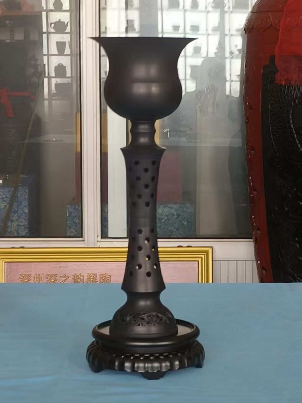 Hand-Carved Black Pottery Vases & Sets 9
