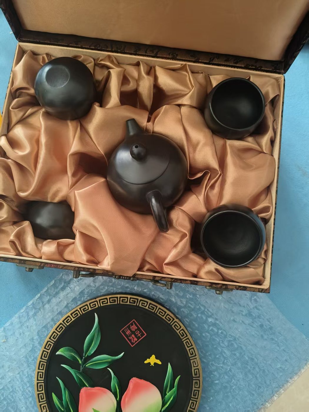 Hand-Carved Black Pottery Vases & Sets 22