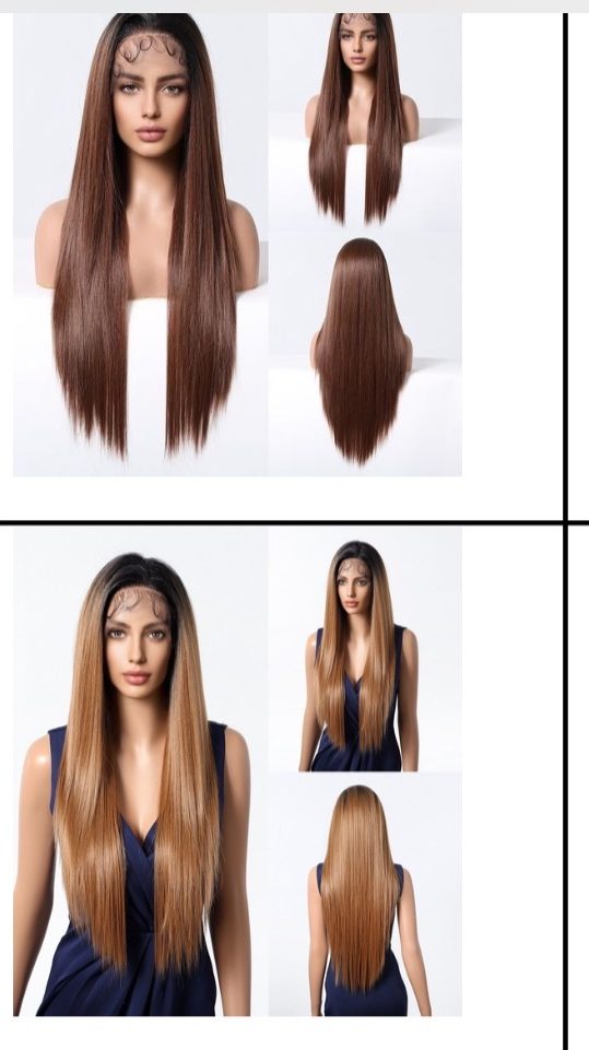 Lace-Front Wigs - Straight & Curly