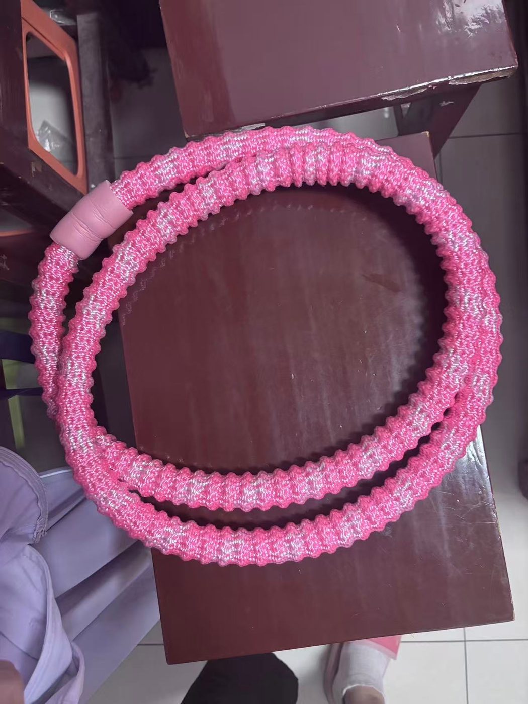 Weighted Braided Fitness Hula Hoop