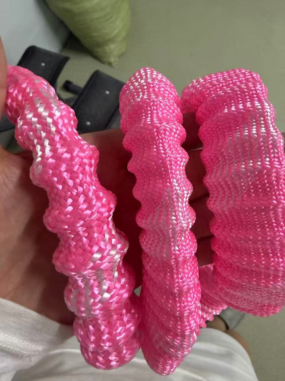 Weighted Braided Fitness Hula Hoop 2